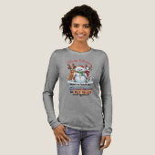 Dogs Snowman Christmas Antlers Holiday Scarf トライブレンドTシャツ (正面全体)