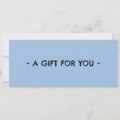 Dogsledding Gift Certificate 招待状 (裏面)