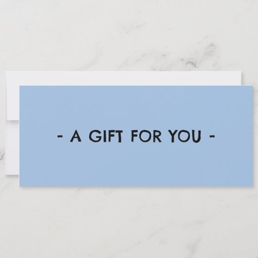 Dogsledding Gift Certificate 招待状 (裏面)