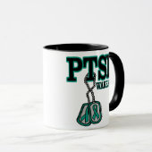 Dogtags/Warrior...PTSDマグカップ マグカップ (正面右)