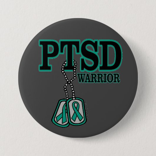 Dogtags/Warrior...PTSD 缶バッジ (正面)