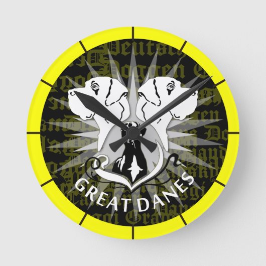 Dogtimer ラウンド壁時計 (正面)