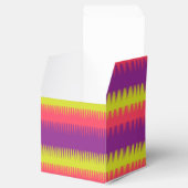 Dogtoothライン紫ピンクのライムグリーンのギフトボックス フェイバーボックス (オープン)