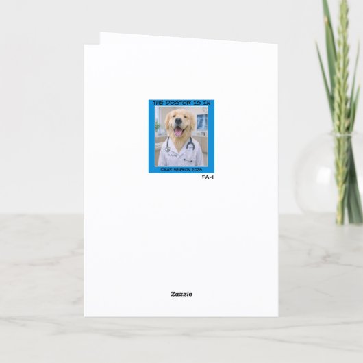 Dogtor Dog Bones Get Well Card   FA-1 カード (裏面)