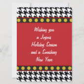 Dogtoth、千鳥格子のChristmas range シーズンカード (裏面)