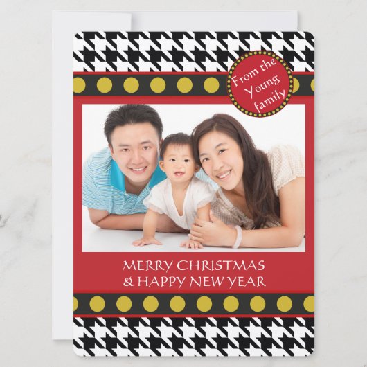 Dogtoth、千鳥格子のChristmas range シーズンカード (正面)
