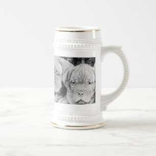Dogue de bordeauxのジョッキ ビールジョッキ