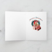 Dogue De Bordeauxのメリークリスマス シーズンカード (内部)