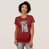 Dogue de Bordeauxの子犬のTシャツ Tシャツ (正面フル)