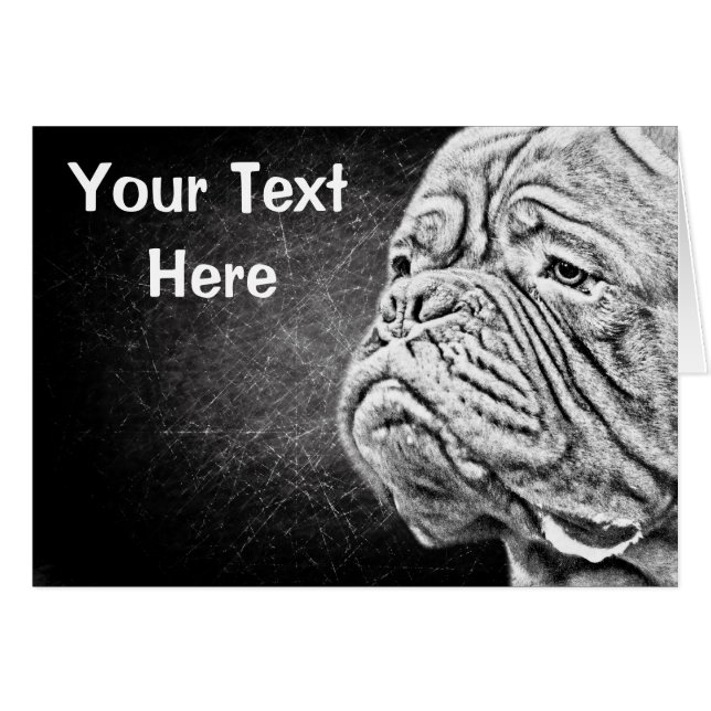 Dogue De Bordeaux -フランスのなマスティフ (正面横)