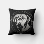 Dogue de Bordeaux -フランスのなマスティフ クッション (裏面)