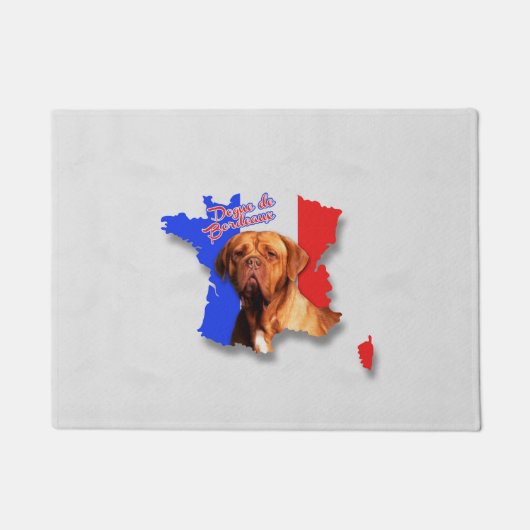 Dogue de Bordeaux -フランスのなマスティフ ドアマット (正面)