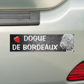 Dogue De Bordeaux -フランスのなマスティフ バンパーステッカー (車上)