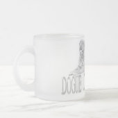 Dogue de Bordeaux フロストグラスマグカップ (左)