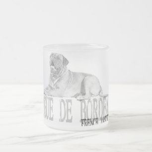 Dogue de Bordeaux フロストグラスマグカップ