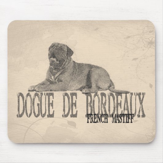 Dogue de Bordeaux マウスパッド (正面)