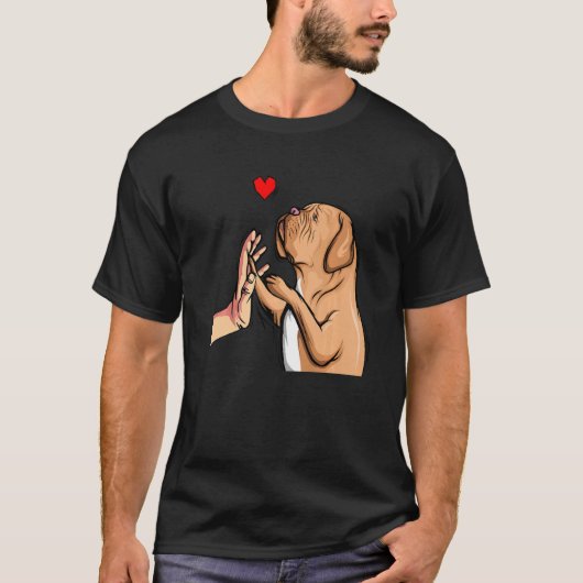 Dogue de Bordeaux Dog Women Girl   Tシャツ (正面)
