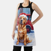 Dogue de Bordeaux Firefighter Station Santa Hat エプロン (インサイチュ)