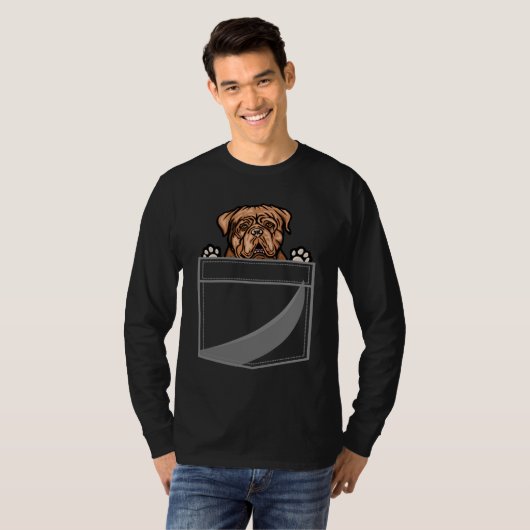 Dogue de Bordeaux In A Pocket Tシャツ (正面フル)