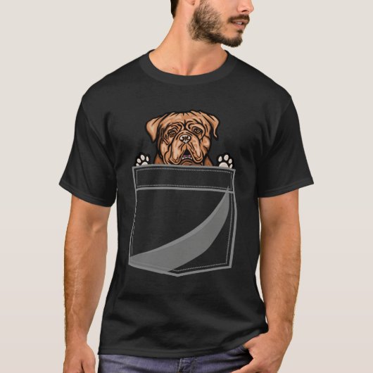 Dogue de Bordeaux In A Pocket Tシャツ (正面)