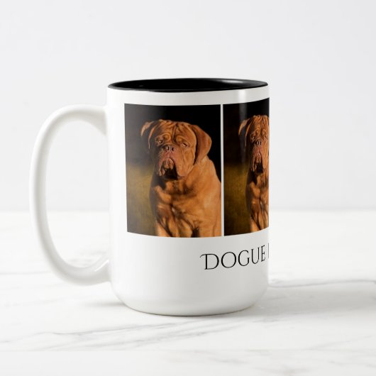 Dogue de Bordeaux Mug ツートーンマグカップ (左)