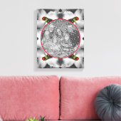 DogwoodのLadybugパーソナライズされた写真の追加 キャンバスプリント (インサイチュ (リビング))