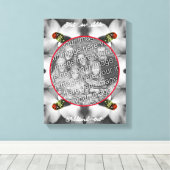 DogwoodのLadybugパーソナライズされた写真の追加 キャンバスプリント (インサイチュ (ウッドフロア))