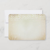 Dogwood淡い色のハートリーフツリー金ゴールドありがとう サンキューカード (裏面)