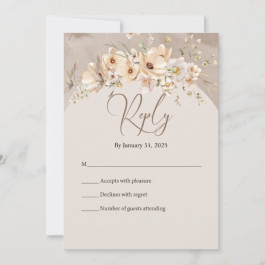 Dogwood Dreams RSVP サンキューカード (正面)