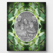 Dogwood Flowerパーソナライズされた Create Your Own Photo フォトプラーク (正面)