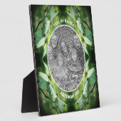 Dogwood Flowerパーソナライズされた Create Your Own Photo フォトプラーク (側面)