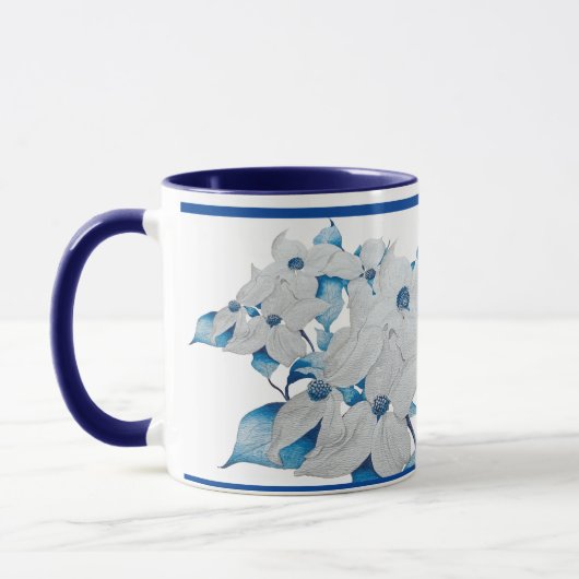 Dogwood Flowers on a Combo Mug - (2) マグカップ (左)