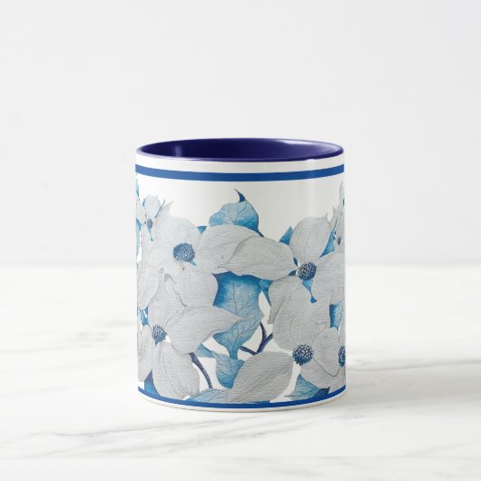 Dogwood Flowers on a Combo Mug - (2) マグカップ (中央)