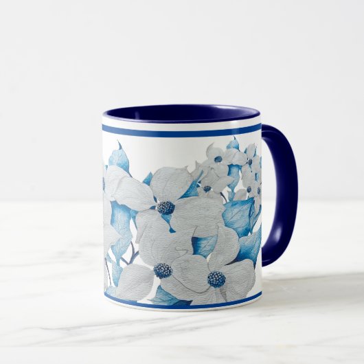 Dogwood Flowers on a Combo Mug - (2) マグカップ (正面右)