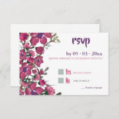 Dogwood RSVPカード 招待状 (正面/裏面)