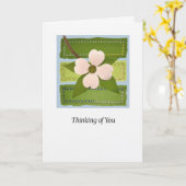 Dogwood "Thinking of You" Art Card  カード (黄色い花)