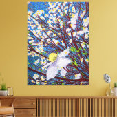 Dogwood Water Colorキャンバス印刷 キャンバスプリント (インサイチュ (リビング))