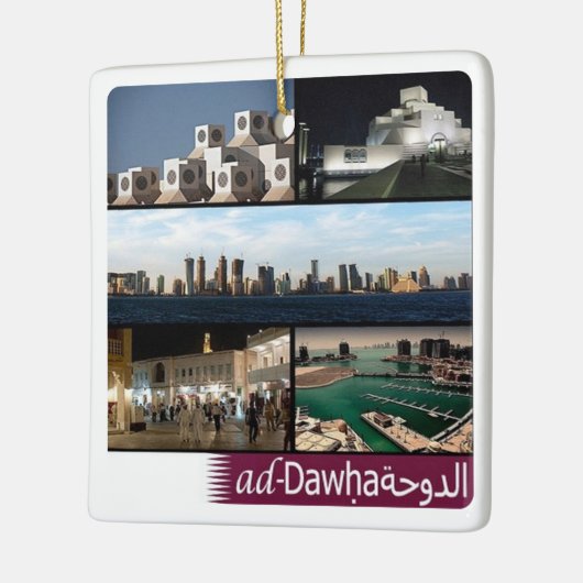 DOHA、カタール、アジアのzQA010モザイク セラミックオーナメント (左)