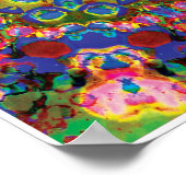 Doily Kinetic Collage万華鏡のように千変万化するパターンポスター ポスター (角)