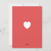 Doily Lace Heart Valentine's Day Photo シーズンカード (裏面)