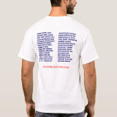 Doin前部および背部Tシャツほしいと思わないで下さい Tシャツ (裏面)