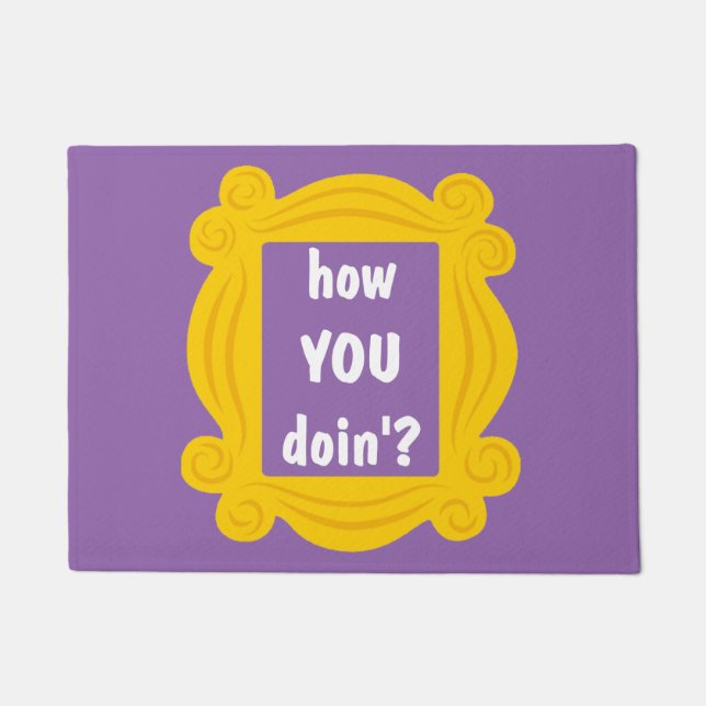 doin'?の玄関マットいかに ドアマット (正面)