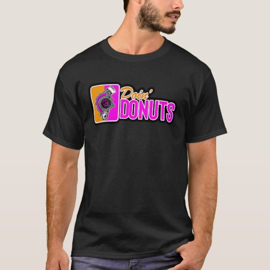 Doin Donuts Car Drifting PS Tuning Lovers Tシャツ (正面)