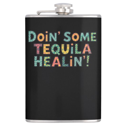 Doin' Some Tequila Healin' フラスク (正面)