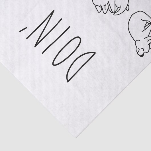 Doin' yoga cute dog 薄葉紙 (詳細)