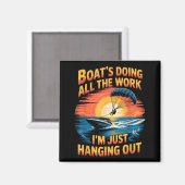 Doing All The Work Parasailer Paragliding Parasail マグネット (正面/裏面)