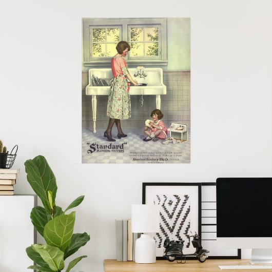 Doing Dishes ポスター (ホームオフィス)