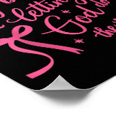 Doing My And Letting God Do The Rest Cute Ribbons  ポスター (角)