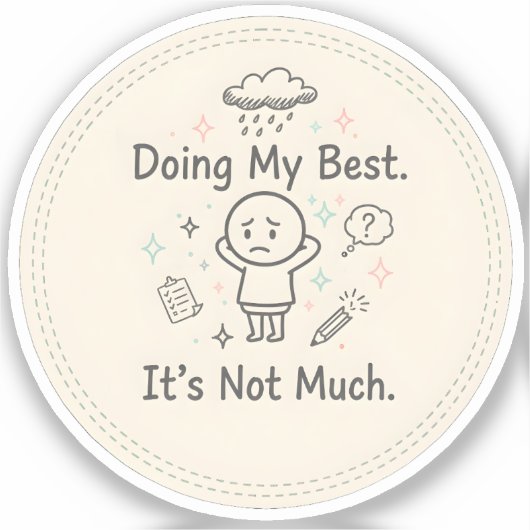 Doing My Best. It’s Not Much シール (正面)