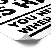 Doing Nothing is懸命おもしろいポスター ポスター (角)